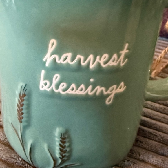 Rae Dunn Green Harvest Blessings Mug - Picture 5 of 7
